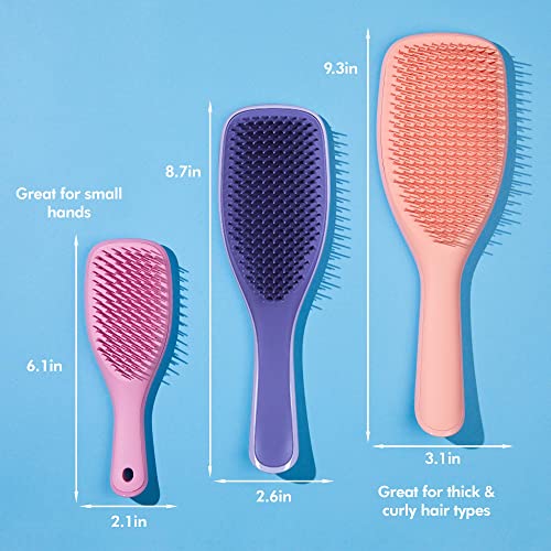 Tangle Teezer Ultimate Detangler Brush Duo, Dry & Wet Hair Brush, Eliminates Knots & Reduces Breakage for All Hair Types, Rosebud and Lilac Purple