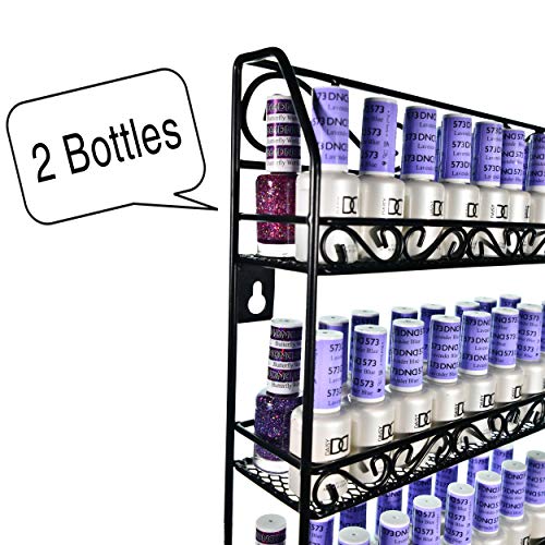 6-Tier Wall-Mounted Nail Polish & Essential Oil Organizer Rack Holds 192 Bottles