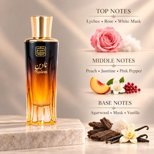 Nadeen Aqua Unisex Water Perfume - Rose Jasmine Agarwood - 80ml Variation of NADEEN AQUA
