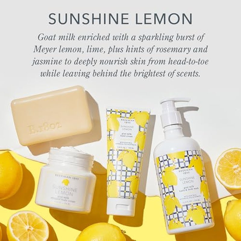 Beekman 1802 Goat Milk Bar Soap Bundle (9oz) - Sunshine Lemon and Lavender