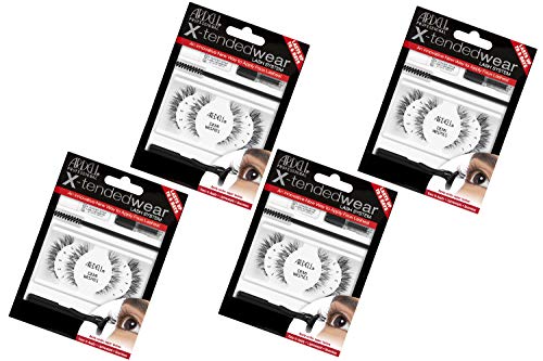 Ardell X-Tended Wear Demi Wispies False Lashes 4-Pack - Natural Look, Reusable