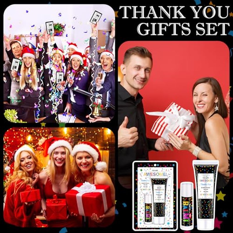 5 Pack Employee Appreciation Lip Balm Hand Cream Gift Bulk Staff Employee Appreciation Team Thank You Gift You're Awesome New Year Thank You Party Supplies for Coworkers Women Men Volunteer