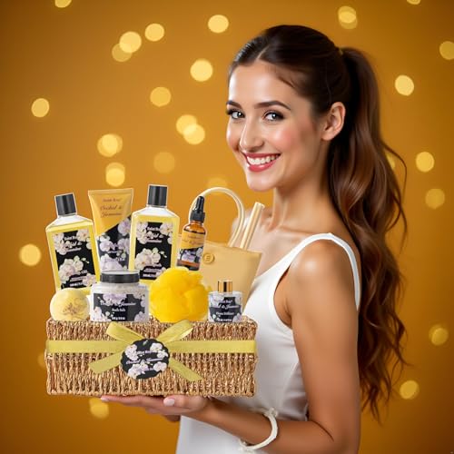 Orchid & Jasmine 15-Piece Spa Gift Set for Women - Bath & Body Care