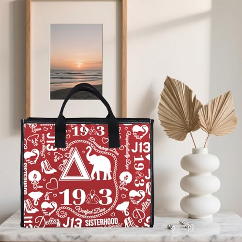 Redqueen Tote Bag - Sisterhood Inspired Greek Paraphernalia Shoulder Bag Gift for Women