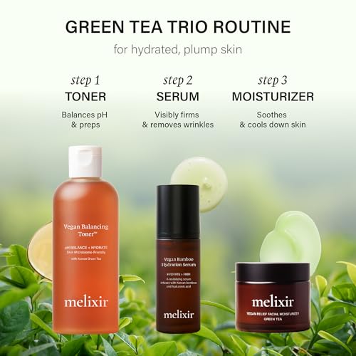 Vegan Green Tea Toner for Sensitive Skin - 9.8 Fl Oz Organic Hydrating & Calming Facial