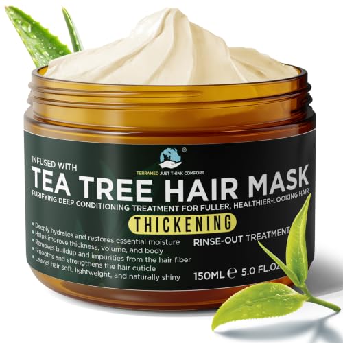 Tea Tree Oil Hair Mask Deep Conditioning for Fine Hair 300g