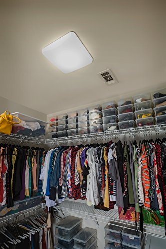 14-Inch LED Flush Mount Light - 4000K, 1100 Lumens, 50,000 Hours, White