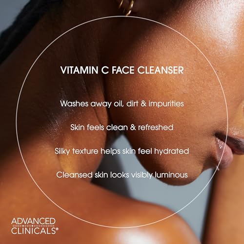 Advanced Clinicals 2-Pack Vitamin C & Glycolic Acid Face Wash Set 23.5 Fl Oz