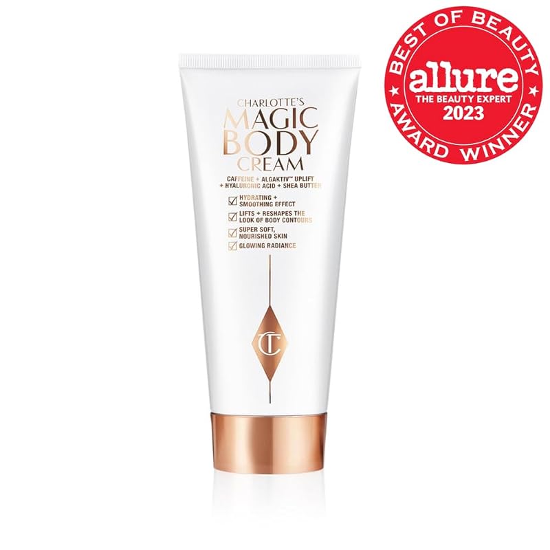 Body Cream with Caffeine, Hyaluronic Acid & Shea Butter – Firming, Hydrating Skin Moisturizer (6.7 oz)
