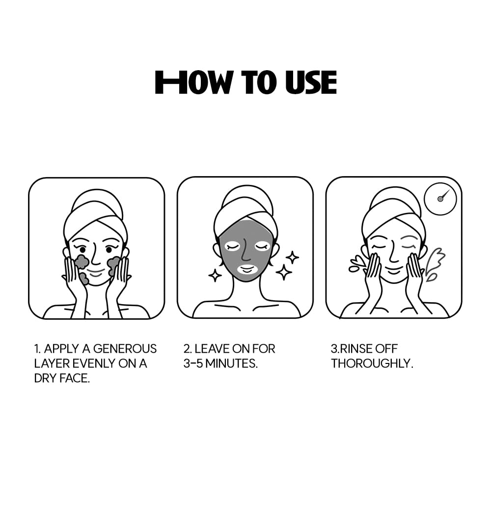 ooah seoul FLAWLESS TODAY Pore Refining Face Mask | Korean Skincare for Oily, Acne-Prone & Textured Skin | Charcoal & Perilla for Pore Tightening | 120ml 4.05fl.oz