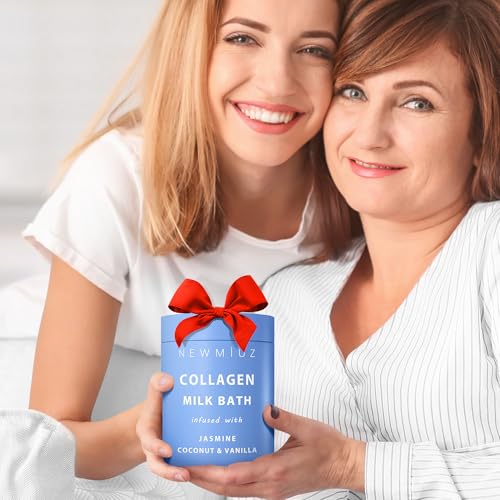Creamy Coconut Collagen Milk Bath Soak for Soft, Hydrated Skin – Vanilla Jasmine Relaxation Gift