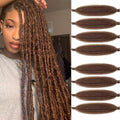 8 Pack 24 Inch Dark Brown Afro Spring Twist Hair for Soft Locs - Marley & Braiding Styles