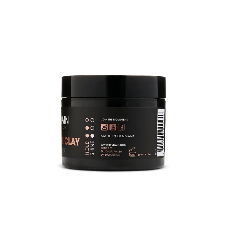 Dynamite Clay by Vilain - Professional Hair Styling Wax with Thick Hold & Matte Finish 65ml