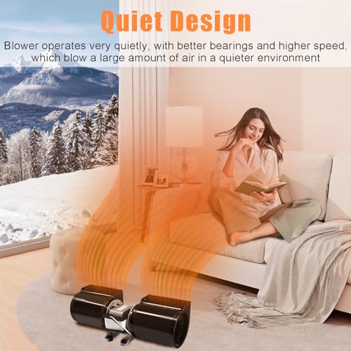 Fireplace Blower Fan Kit for Heat N Glo, Quadra-Fire, Heatilator - Includes Thermostat & Variable Speed Control