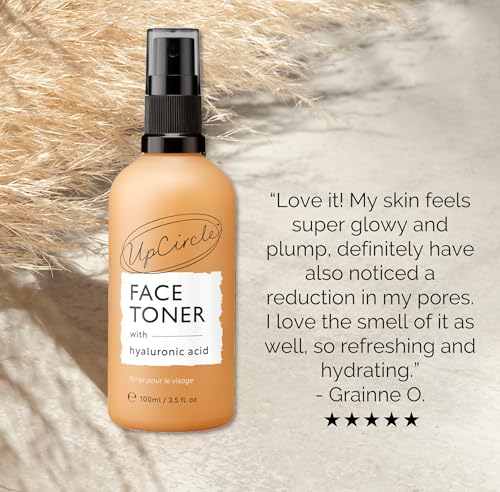 Hydrating Face Toner with Hyaluronic & Salicylic Acid - Mandarin & Chamomile, Natural Vegan