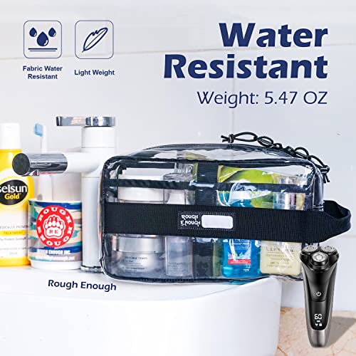 Rough Enough Clear Travel Toiletry Bag Large Waterproof Organizer