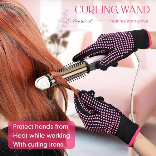 Pink Heat Resistant Gloves for Sublimation & Hair Styling - 15 Pairs
