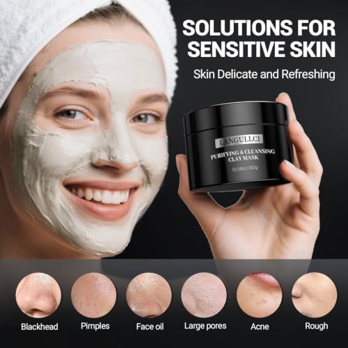 Kaolin Clay Face Mask for Blackhead Removal & Oil Control - 10.5 oz
