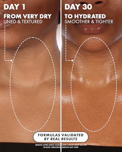Vanilla Hydrating Body Oil with Shimmer for Glowing Skin - Luxury Moisturizer