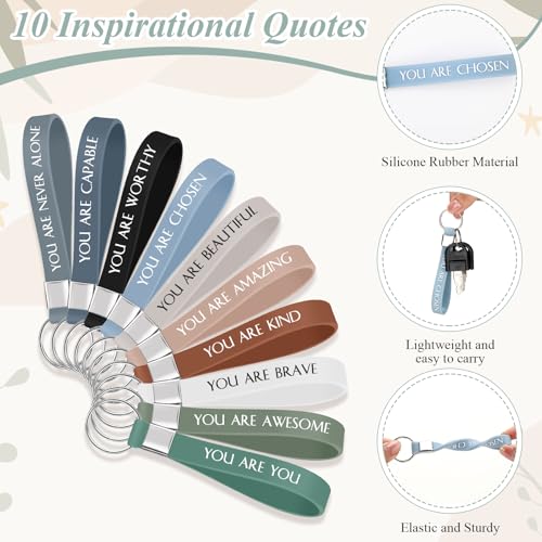 Fumete Motivational Canvas Makeup Bag & Keychain Set - Aesthetic