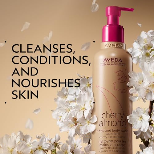 Aveda Cherry Almond Hand & Body Wash 8.5 Fl Oz - Full Size, Organic, Floral Scent