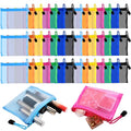42 Pcs Mini Zipper Mesh Bags, 5 x 4 Inch Small Makeup Bag Lipstick Cosmetic Accessories Organizer Nylon Makeup Zipper Pouch Beauty Travel Toiletry Bag Kit for Women (7 Colors)