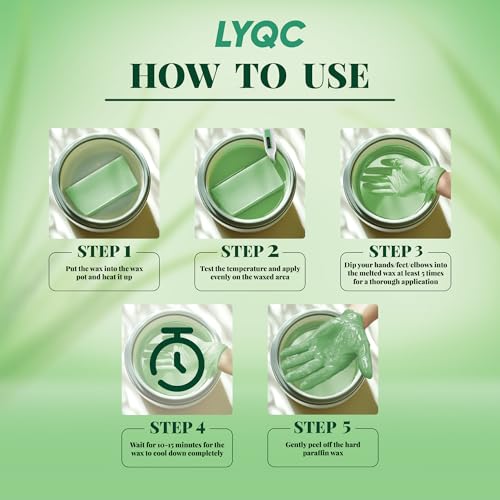 Aloe Vera Paraffin Wax Refill 10 Pack for Hand & Foot Moisturizing Spa Treatment