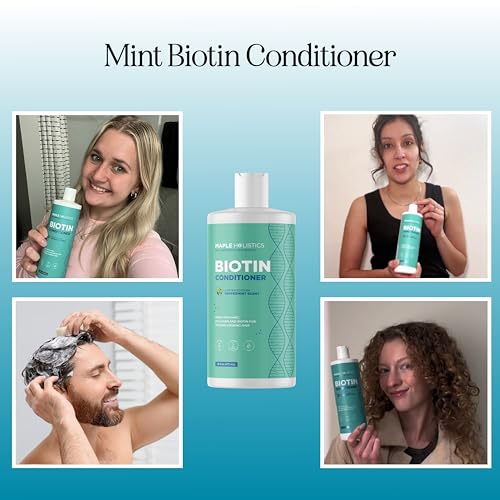 Maple Holistics Mint Volumizing Biotin Conditioner for Thinning Hair - 16 Fl Oz