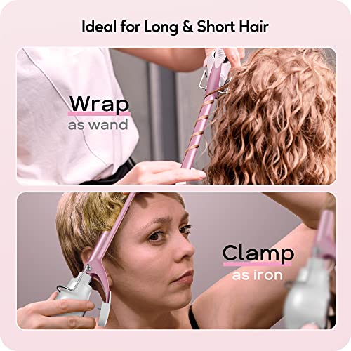 ORYNNE 1/2 Inch Curling Iron Wand for Tight Curls - Small Barrel, Fast Heat, Digital Temp Control