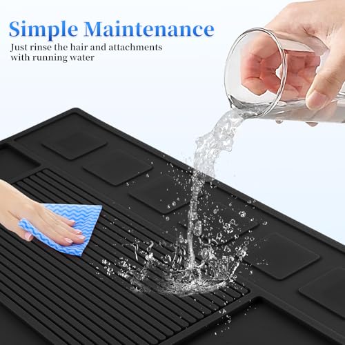 Magnetic Barber Mat for Clippers & Tools - Organizer for Hairdressing Station