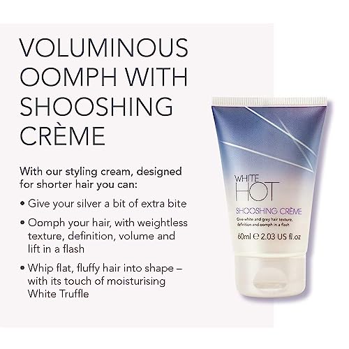 White Hot Shooshing Creme 60ml - Hair Styling & Volume Boost for Curls & Waves
