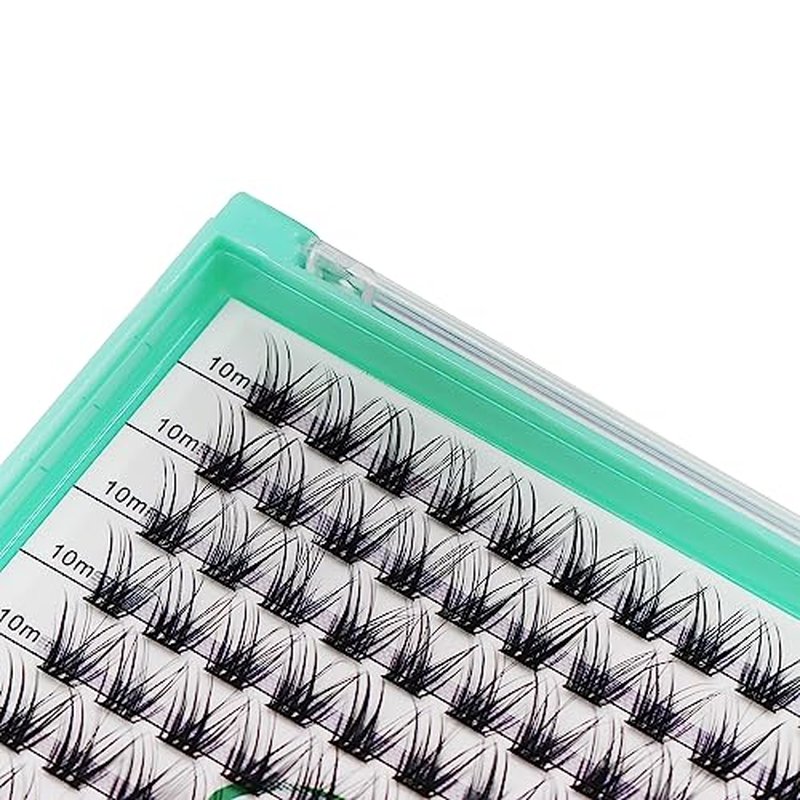 Bodermincer 308pcs XXXL Tray D Curl Cluster Lashes 10-12-14-16mm Mixed Length DIY Eyelashes Extension at Home (10-12-14-16mm Mixed)
