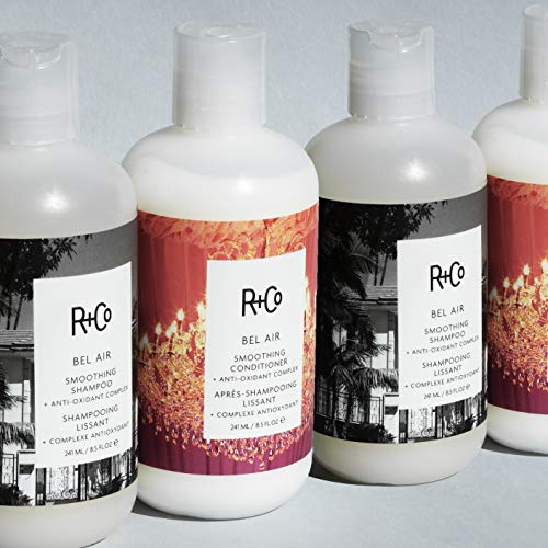 R+Co Bel Air Smoothing Shampoo & Anti-Oxidant Complex | UV Protection + Shine + Frizz Protection | Vegan + Cruelty-Free | 8.5 Oz