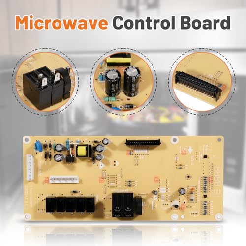 Microwave Control Board Replacement for GE JNM3163RJ5SS JVM3162RJ5SS - White LED