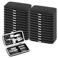 24pack Manicure Set in Bulk, Nail Clippers Kit Stainless Steel Fingernail Clippers Set, Sturdy Nail Tip Cutter Trimmers Professional Grooming Toenail Clippers Personal Pedicure Kits (8-in-1, Black)
