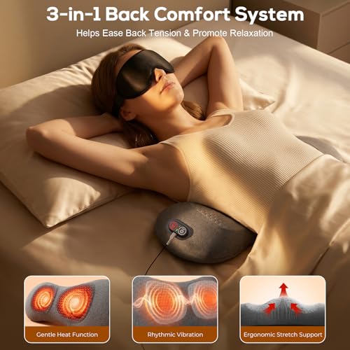 Freebody Smooth Triple Spine Fusion Back Massager with Heat, Vibration & Stretch