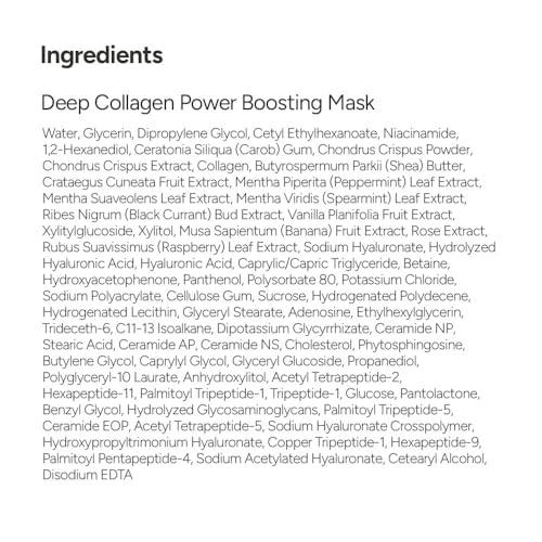 SUNGBOON EDITOR smooth-looking Essentials: Deep Collagen Mask(4ea) & Boosting Pad & Cream in Serum, Hydrating for Sensitive Skin, Fine Line Care, Low molecular weight collagen for elasticity and sooth