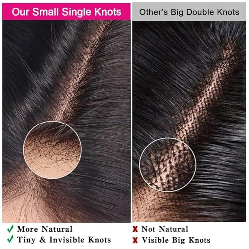 4x4 Transparent HD Lace Closure Loose Wave Human Hair Closure 10 Inch Invisible Ultra-thin 4x4 Lace Closure Brazilian Raw Virgin Human Hair Pre Plucked Natural Black