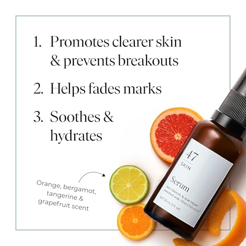 47 Skin Hydrating Face Serum with Silver Chitoderm - 0.5 Ounce for All Skin Types