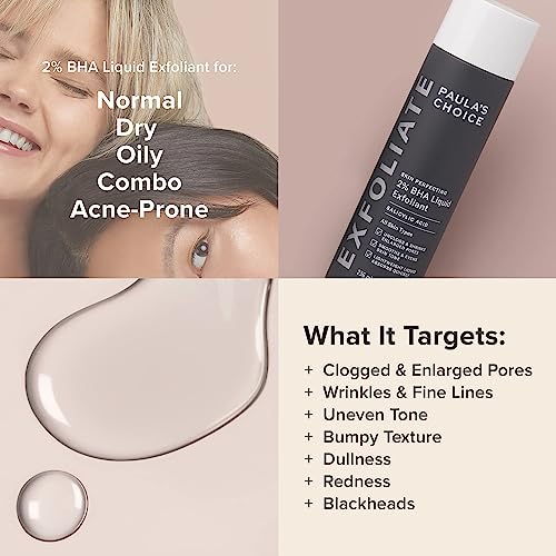 Paula's Choice 2% BHA Liquid Exfoliant & RESIST Super-Light Daily Wrinkle Defense SPF 30, Salicylic Acid for Enlarged Pores & Blackheads and Tinted Mineral Broad-Spectrum Sunscreen, Set of 2