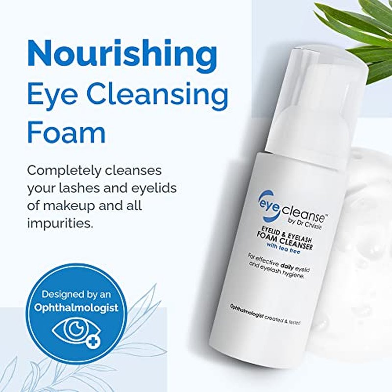 All-in-One Eyelid and Eyelash Cleanser for Extensions, Lash Extension Kit Essential, Enriched with Tea Tree Oil, Helps Ease Tired Eyes, 50 ml - EyeCleanse