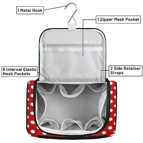 Water-Resistant Toiletry Bag for Women with Hook - B 01