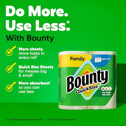 Mega XL Paper Towels - White, 18 Family Rolls, Absorbent & Durable