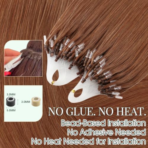 Copper Micro Loop Hair Extensions 16 Inch 50G 50S - Invisible Wire Design - Ugeat Variation AM-#330