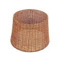 Handwoven Empire Spider Lamp Shade - Natural Rattan, 13x16 Inches, Variation Rattan
