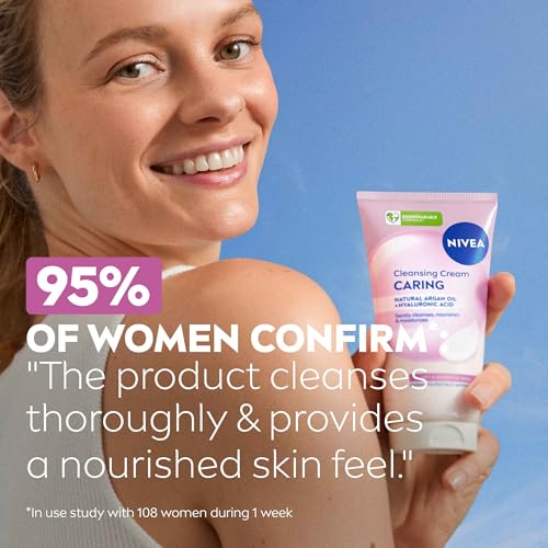 Gentle Face Wash Gel Cream for Dry Sensitive Skin 150ml - Almond Oil