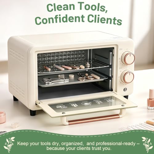 12L Nail Tool Dryer Cabinet with Hot Air Circulation and Timer