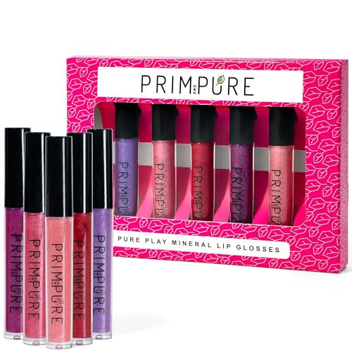 Kids Mineral Lip Gloss Set - Organic Non-Toxic Natural Lip Makeup