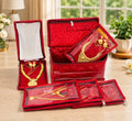 Atorakushon Satin Makeup & Jewelry Organizer Pouch for Women Maroon Variation