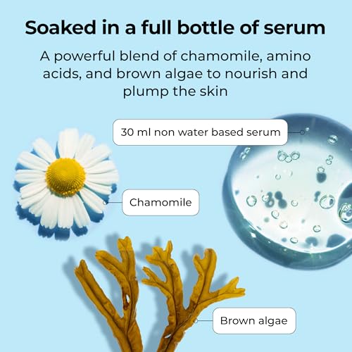 STARSKIN Hydrating and Moisturizing Bio-Cellulose Face Mask Pack - Deep Hydration & Anti-Aging, Korean Skincare, Red Carpet Ready